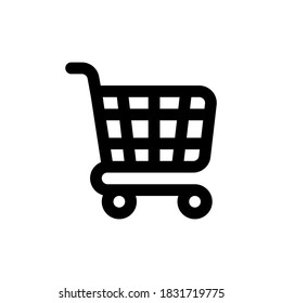 Tienda de tranvías comercio e icono de ecommerce, logotipo, vector