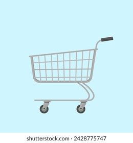 A trolley is usually used to store groceries by consumers in minimarkets or malls