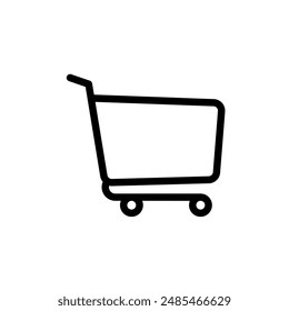 trolley vector design icon isolated on white background