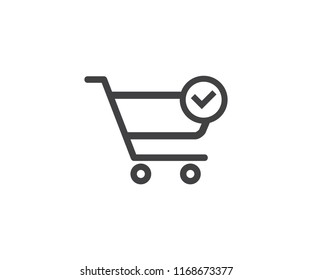 trolley vector icon