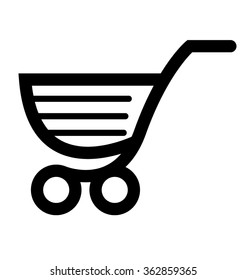 Trolley vector icon