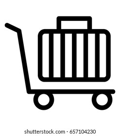 Trolley Vector Icon