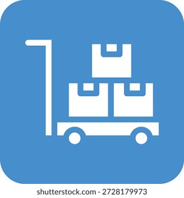 Ilustração de design de ícone de vetor de carrinho