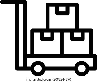 Trolley Vector Icon Desing Illustration