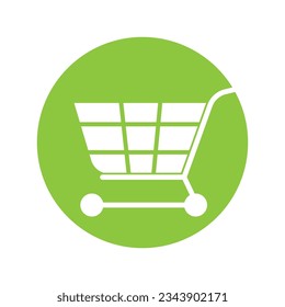 Trolley vector icon illustration template design