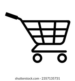 Trolley vector icon illustration template design