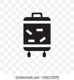 Trolley vector icon isolated on transparent background, Trolley logo concept