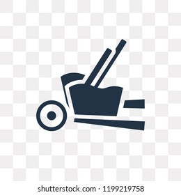 Trolley vector icon isolated on transparent background, Trolley transparency concept can be used web and mobile