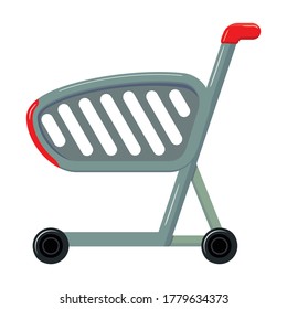 Icono vectorial del carro.Icono vectorial de dibujos animados aislado en el carro de fondo blanco.