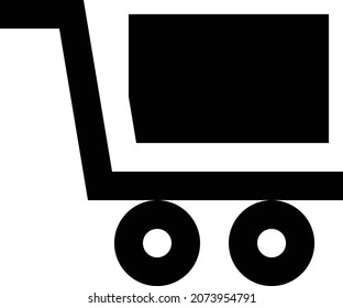 trolley vector illustration isolated on a transparent background. glyph vector icons for concept or web graphics.