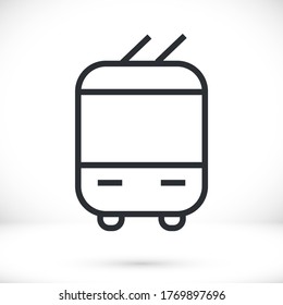 trolleybus 10 eps icon design vector graphics