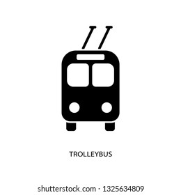 Trolleybus icon vector. trolleybus vector graphic illustration