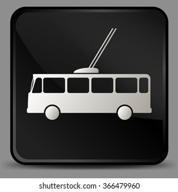 Trolleybus icon vector illustration