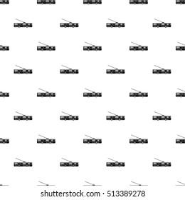 Trolleybus pattern. Simple illustration of trolleybus vector pattern for web