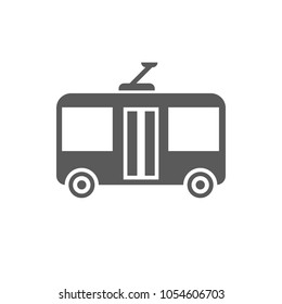 Trolleybus Sign Icon