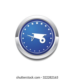 Trolly Blue Vector Icon Button