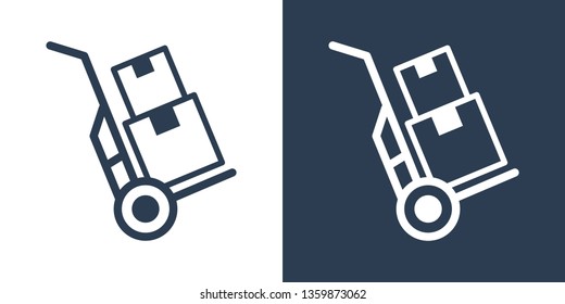 Trolly Box Icon Vector