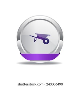 Trolly Purple Vector Icon Button