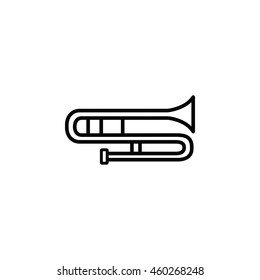 Trombone Outline Icon
