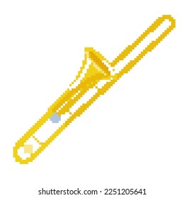 trombone. Vector illustration that is easy to edit.