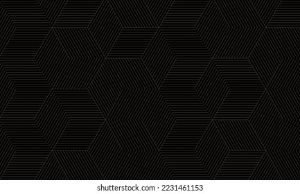 The trompe l’oeil-like pattern gives a stylish and fashionable impression. Abstract background material.