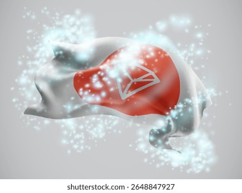Tron, Vector 3d en un torbellino de luminosidad mágica