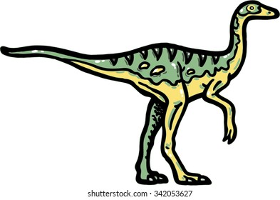 Troodon dinosaur design illustration dragon of archeology