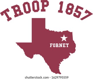 Troop 1857 Logo Vector Iluustration
