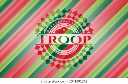 Troop christmas badge.