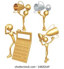 Trofeos y calculadora