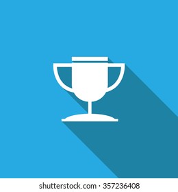 Trophies icon,long shadow