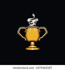 trophy abstract logo modern style
