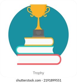 Trophy And Achievement Icon concept