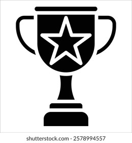 Trophy Achievement Icon Element For Design