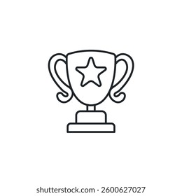 Trophy Achievement icon symbol vector illustration isolated on white background
