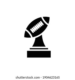 Trophy, American football icon. simple design editable. Design template vector