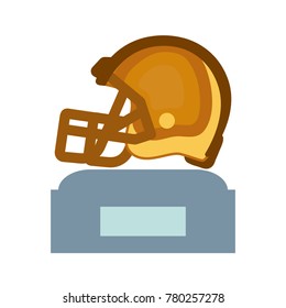 trophy  american football   vector illustration