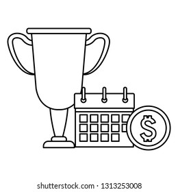 trophy award calendar pay