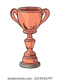 icono de la competencia de premios trofeo aislado