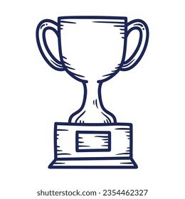 Trophäendoodle-Symbol einzeln