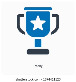 Trophy or award icon concept