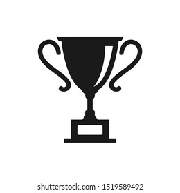 Trophy award icon design vector template