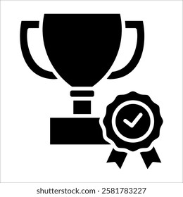 Trophy Award Icon Element For Design
