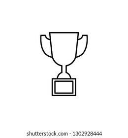 trophy, award icon. Element of education illustration. Signs and symbols can be used for web, logo, mobile app, UI, UX