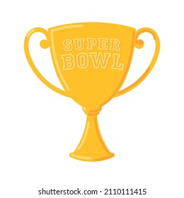 trophy award icon flat isolated