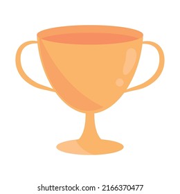 trophy award icon flat isolated
