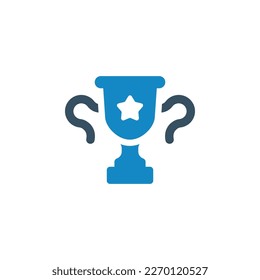 Ilustración vectorial de icono de premio trofeo