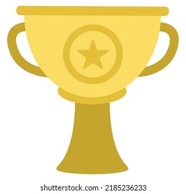 fondo blanco del icono de premio trofeo