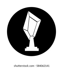trophy award isolated icon