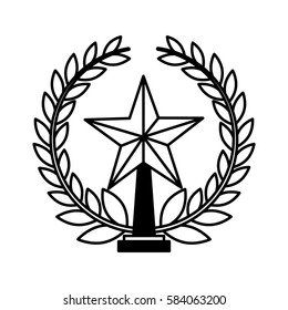 trophy award isolated icon